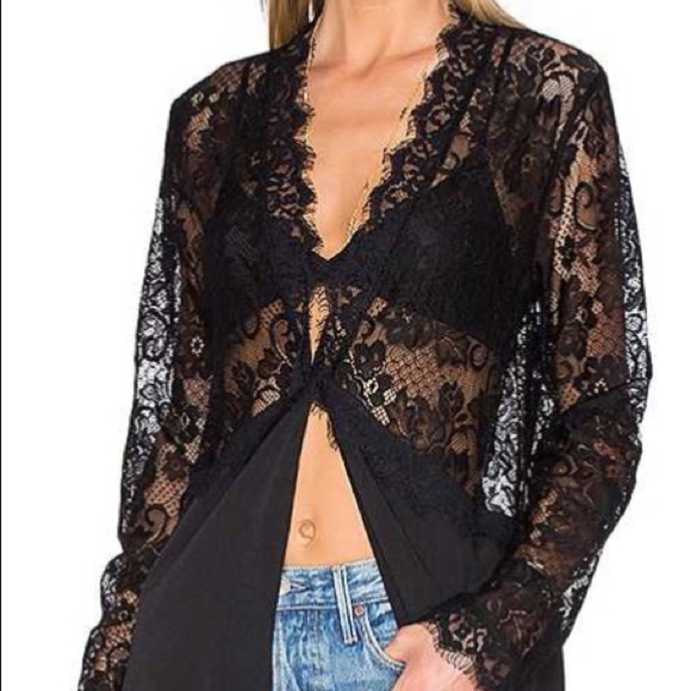 NEW House of Harlow for REVOLVE black top jacket